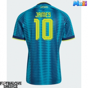 Kolumbie James Rodriguez #10 Venkovní Dres MS 2026 Krátký Rukáv